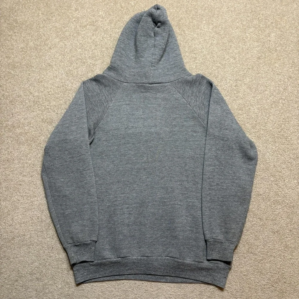 Vtg 80s Levi's Hoodie Sweatshirt Mens Medium Gray Made USA Chest Logo White Tab